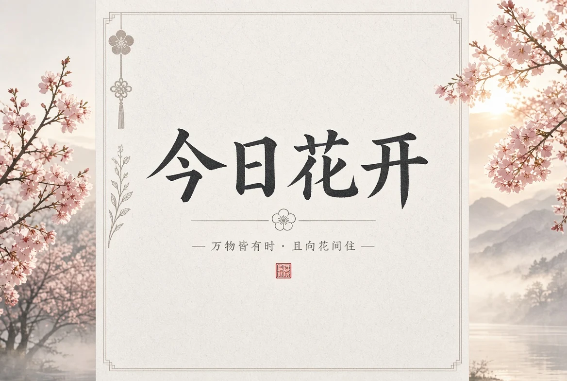 今日花开