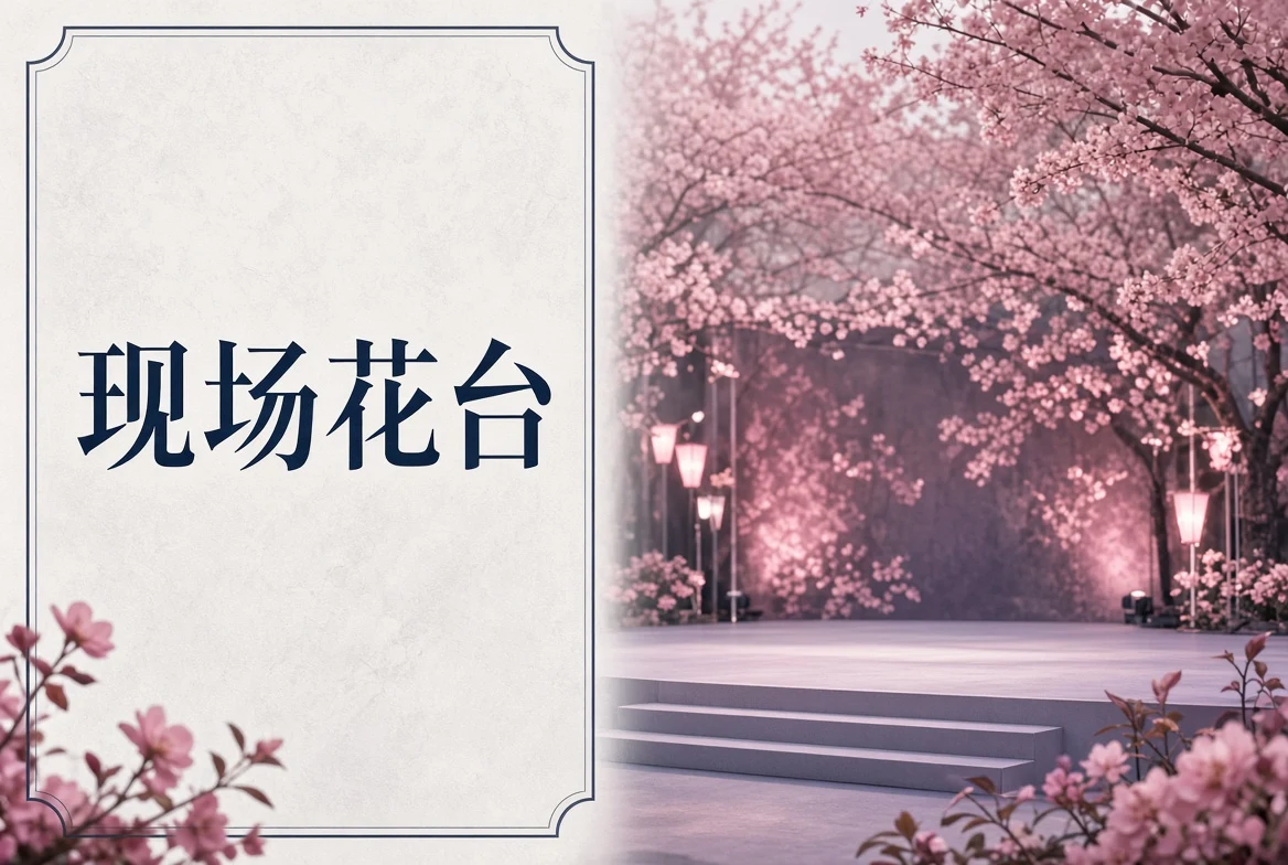现场花台